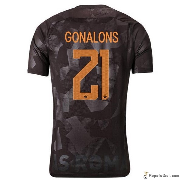 Camiseta As Roma Gonalons Replica Tercera Ropa 2017/18